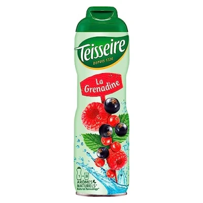 Abbildung von Teisseire Getränke Sirup Grenadine 600ml der genauso schmeckt wie die Frucht (1er Pack)