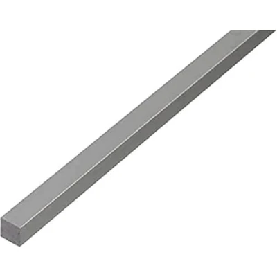 Abbildung von Alberts 488116 Vierkantrohr Aluminium, natur 1000 x 30 mm