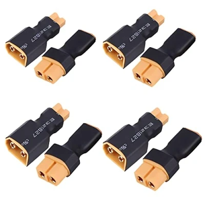 Abbildung von 4pairs Keine drähte xt30 männlich weiblich zu xt60 stecker steckverbinder bananenstecker Conversion Adapter
