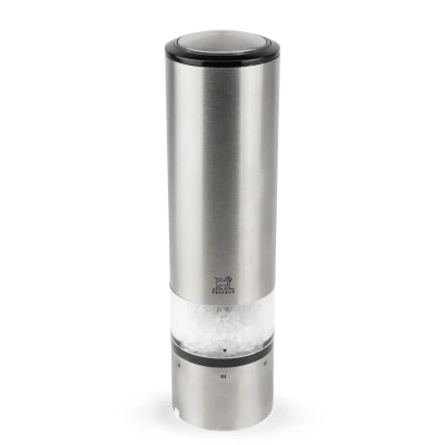 Abbildung von Peugeot Elis Sense Elektrische Salzmühle, Mahlgradeinstellung u&#039;Select, LED Licht, Höhe: 20 cm, Edelstahl, 27179