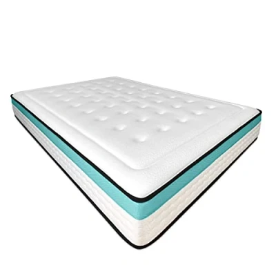 Abbildung von Dreaming Online Viskoelastische Matratze Bio MAX Premium mit Viscogel, fest und bequem, Dicke 24 cm, milbenhemmend, antibakteriell hypoallergen, Memory Foam, Weiß, 160 x 200