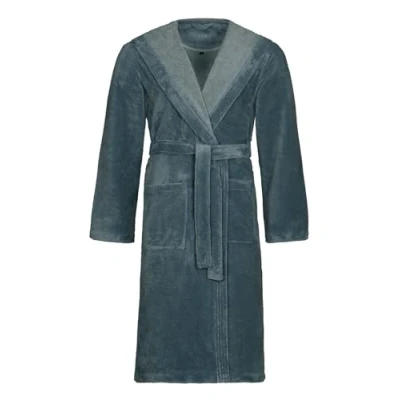 Abbildung von Vossen Unisex Bademantel Lynn, Langform, Microfaser Webfrottier, Kapuze, Gürtel, für Damen &amp; Herren, mit aus