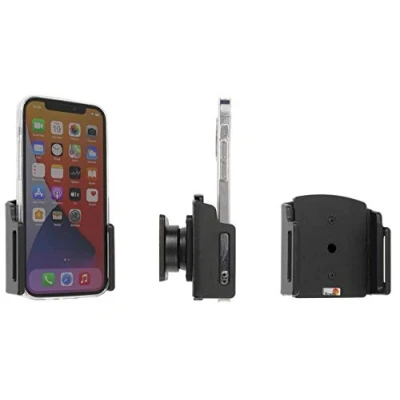 Abbildung von Brodit Gerätehalter 711239 Made IN Sweden für Smartphones Apple iPhone 12, 12 Pro, schwarz
