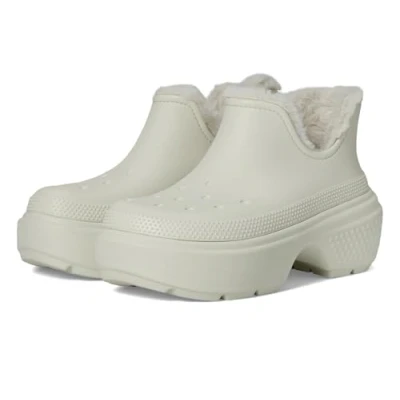Abbildung von Crocs Stomp Lined Shorty BOOT Unisex Plateaustiefelette, Größe: 38 39, Linen Schuhe