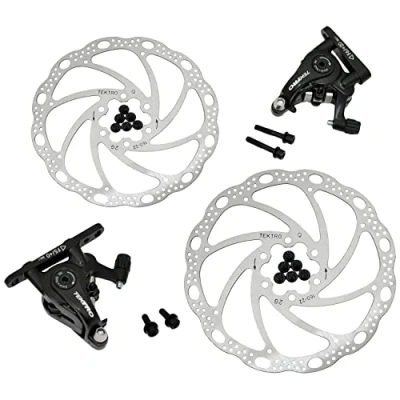 Abbildung von TEKTRO MD C550 Road Flat Mount Mechancial Disc Brake Set 160mm Rotors, Front and Rear, MH1849