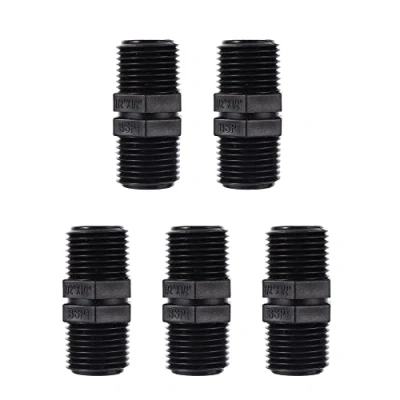 Abbildung von FOGWOWO 5 Stück 1/2&quot; x BSP Außengewinde Schlauchanschluss Kupplungen Verbinder Gleicher Adapter Bewässerung Schlauchverbinder für Garten Schlauchsysteme