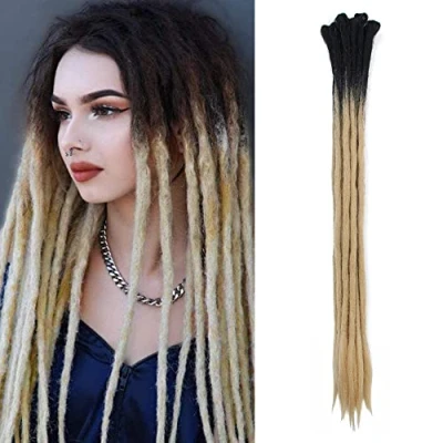 Abbildung von 24 Zoll 10 Stränge Ombre Synthetische Dreads Handgemachte Erweiterungen Hippie Crochet Locs (2 26#)