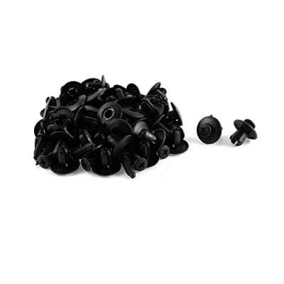 Abbildung von sourcing map 50Stk 8mm LochDM Schwarz PKW Zierleisten Klips Nieten Verschluss de