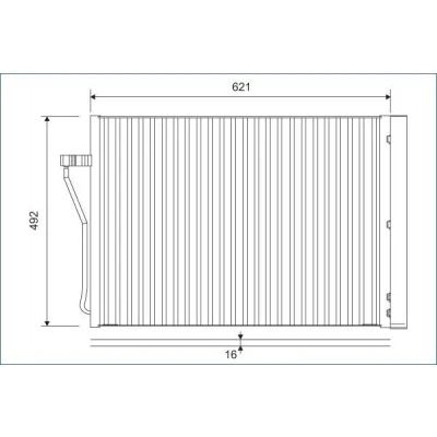 Abbildung von VALEO 812879 Klimakondensator mit Trockner 15 14 Aluminium 492 BMW: 7