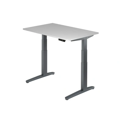 Abbildung von Hammerbacher Schreibtisch XBHM12 Grau/Graphit