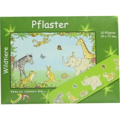 Abbildung von Kinderpflaster Wildtiere Briefchen
