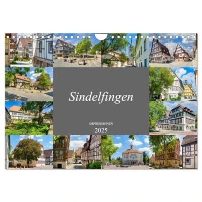 Abbildung von Sindelfingen Impressionen (Wandkalender 2025 DIN A4 quer), CALVENDO Monatskalender