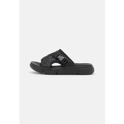 Abbildung von Rieker Pantolette flach, Damen, Größe: 42, Schwarz Schuhe