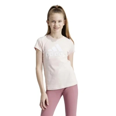 Abbildung von adidas Sportswear Ssentials BIG LOGO Tshirt print Sandy pink white für Kinder, Größe: 152,