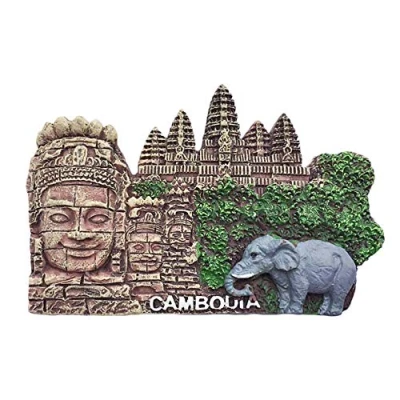 Abbildung von wedaredai Kambodscha Angkor Wat 3D Siem Reap Kühlschrank Magnet Tourist Souvenir Reise Aufkleber, Magnet, Haus und Küche Dekoration Kollektion von China