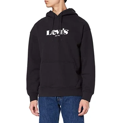 Abbildung von Levi&#039;s T2 Graphic PO Kapuzenpullover, Herren, Größe: Small, Caviar