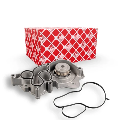 Abbildung von FEBI BILSTEIN 171580 Wasserpumpe Aluguss mit Dichtungen Kunststoff VOLKSWAGEN: Golf 7 Variant, Schrägheck, Polo V Schrägheck