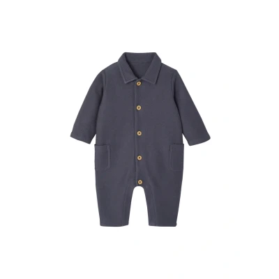 Abbildung von Vertbaudet Overall Jumpsuit für Kinder, Größe: 68, Schieferblau