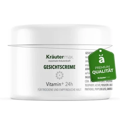Abbildung von Kräutermax. Vitamin Gesichtscreme Gesichtspflege Creme Gesicht mit E Natürlich, 100 ml