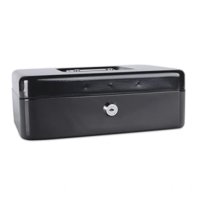 Abbildung von DONAU 5233001PL 01 Geldkassette, groß, 250 x 90 180 mm, schwarz