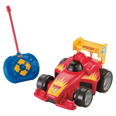 Abbildung von Fisher Price Auto mit Fernbedienung ab 3 Jahre Mein Erstes Ferngesteuertes für Kinder Rennauto Ferngesteuert Geschenk, Jahre; Junge, Mädchen Kinderspielzeug Jahre, GVY94