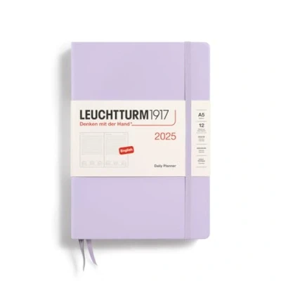 Abbildung von LEUCHTTURM1917 370701 Tageskalender Medium (A5) 2025, Lilac, Englisch