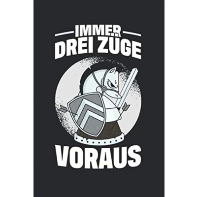 Abbildung von Immer Drei Züge Voraus: Schach Notizbuch und Trainingsbuch zum Festhalten von Notizen, Spielzügen Ergebnissen beim Turnier, im Schachverein oder in der Freizeit