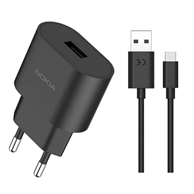 Abbildung von 18W 3A Schnellladegerät für Original Nokia AD 18WE Adapter USB A zu C Ladekabel Netzteil 8.3 7.2 6.2 6.1 5.4 5.3 3.4 3.1 G60 G50 G42 G22 G21 G11 G10 X30 X20 X10 X71