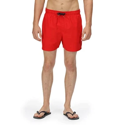 Abbildung von Regatta Mawson Swim Short III Schnell trocknende, verstellbare Shorts für Herren. Mit recyceltem Polyester und Taschen. Geeignet zum Schwimmen Aktivitäten am Pool.