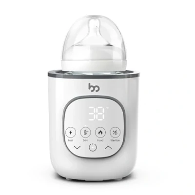 Abbildung von Babyflaschenwärmer für schnelles und gleichmäßiges Erwärmen von Muttermilch, 8 in 1 Multifunktion Baby Flaschenwärmer mit Temperaturregelung Abschaltschutz alle Babyflaschen, Eu Stecker