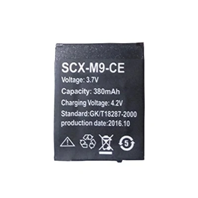 Abbildung von OCTelect Smartwatch Batterie SCX M9 CE wiederaufladbare Lithium mit 380MAH Kapazität