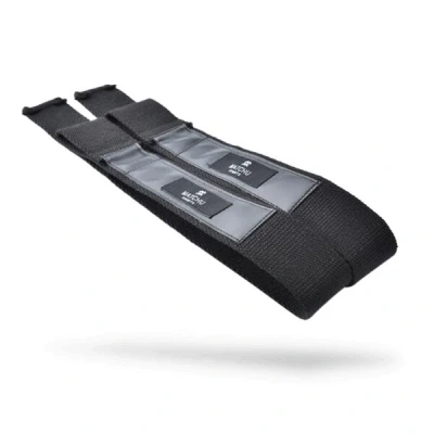 Abbildung von Zughilfen Fitness Lifting Straps Krafttraining Schwarz