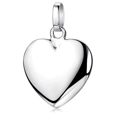 Abbildung von Materia Herzanhänger Damen Silber Liebe Herz KA 272, 925 Sterling Silber, rhodiniert