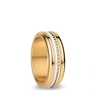 Abbildung von BERING Austauschbar Ringkombination für Damen in Gold &amp; Weiß mit einzigartigem Twist Change System, Kasai