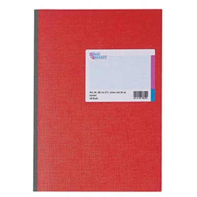 Abbildung von König und Ebhardt &amp; 8614271 Geschäftsbuch (glanzlackierter Karton, kariert, A4, 210 x 297 mm, 48 Blatt) rot