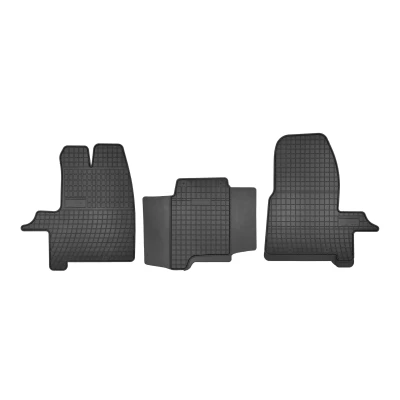 Abbildung von FROGUM D00312 Fußmattensatz Gummi vorne 3 schwarz Maßgefertigt FORD: Transit Custom V362 Kastenwagen, Bus, Tourneo Bus