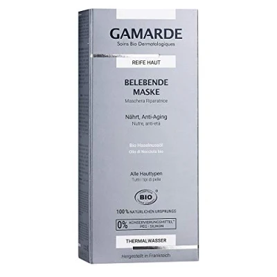 Abbildung von GAMARDE Bio Kosmetik: Belebende Maske mit Anti Aging Effekt &amp; Ani Müdigkeits Formel für reife Haut I Natur Kosmetik Gesichtsmaske Natürliche Face Mask Vegane Männer Frauen 40 ml