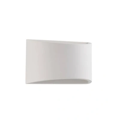 Abbildung von Lindby Wandleuchte Heiko, dimmbar, LED Lampen, warmweiß, Modern, Gips, weiß, 1 flammig, G9, Wandstrahler, Wandbeleuchtung
