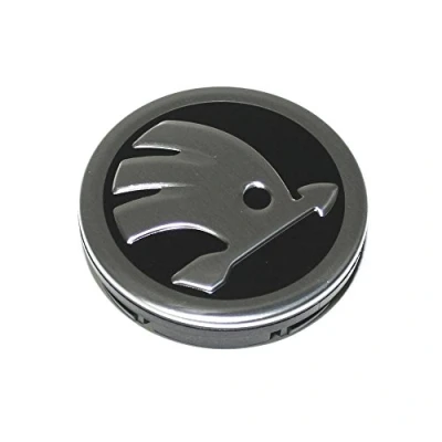 Abbildung von Skoda 5E0601151FOD Nabenabdeckung (1 Stück) Radzierkappe Felgendeckel Kappe Nabenkappe schwarz chrom