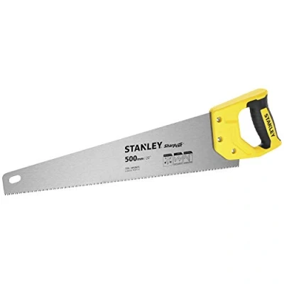 Abbildung von Stanley Handsäge Sharpcut (20&quot;/500 mm, Fuchsschwanz mit 7 Zähne/Inch für grobe Arbeiten, doppelt geschliffene, induktionsgehärtete Verzahnung) STHT20367 1