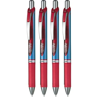 Abbildung von Pentel Energel XM Click BLN75 0,5mm rot Tasche 4 St