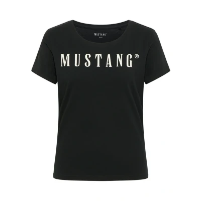 Abbildung von Mustang Tshirt print, Damen, Größe: Large, Schwarz