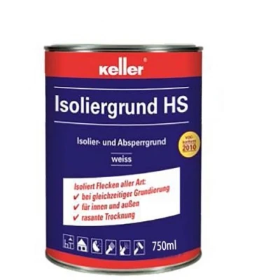Abbildung von Jaegerlacke Wandfarbe Keller Isoliergrund HS 581 weiss, Absperrgrund zur Fleckenisolierung, schnell trocknend