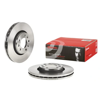 Abbildung von BREMBO 09.A422.10 Bremsscheibe 280 28 5 innenbelüftet mit Schrauben FIAT: Scudo II Kastenwagen, II, Pritsche / Fahrgestell