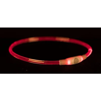 Abbildung von Trixie Blitzlichtring USB, L XL: 65 cm/ø 8 mm, rød