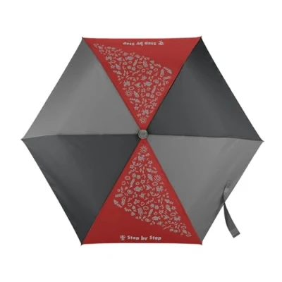 Abbildung von Step by Regenschirm Red, rot, Magic Rain Effect, Doppler für Kinder, inkl. Farbwechsel, Tasche und Handschlaufe, die 1. bis 4. Klasse