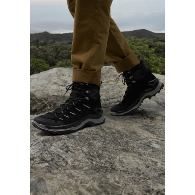 Abbildung von Lowa Innovo GORE TEX MID Hikingschuh, Herren, Größe: 41, Schwarz/grau Schuhe