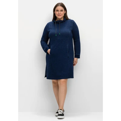 Abbildung von Sheego Freizeitkleid, Damen, Größe: 50, Dark blue denim