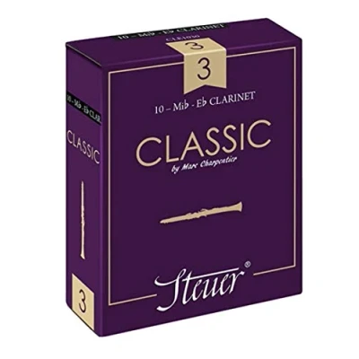 Abbildung von Steuer Blatt EB Klarinette Classic französischer Schnitt 10er Packung Gr. 3