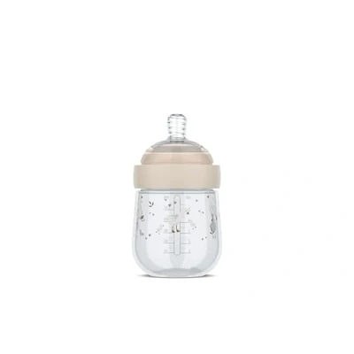 Abbildung von Mepal Babyflasche Mio Little Dutch Transparente Kappe zur Aufbewahrung Anti Kolik Babyflaschen Spiralförmiges Design verhindert Verstopfungen Medizinisches Silikon 165 ml Goose